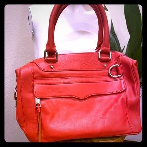 Rebecca Minkoff red top handle satchel
